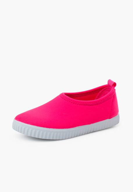Tennis pour enfants style néoprène Bleu marine+Brun+Fucsia 12 - vertbaudet enfant 