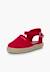 Espadrilles brodées à boucle Blanc+Bleu marine+Écru+Rose+Rouge 26 - vertbaudet enfant 
