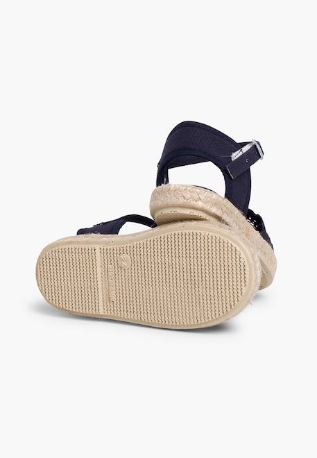 Espadrilles brodées à boucle Blanc+Bleu marine+Écru+Lilas+Rose 9 - vertbaudet enfant 