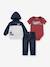 Ensemble 3 pièces LEVI'S body + sweat + jean droit marine 1 - vertbaudet enfant 