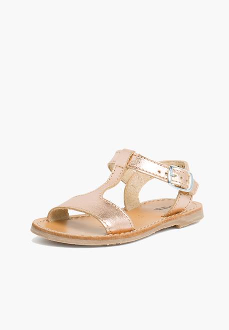 Sandales cuir lisse métallisées Argent+Bronze+Plomb 8 - vertbaudet enfant 