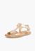 Sandales cuir lisse métallisées Argent+Bronze+Plomb 8 - vertbaudet enfant 