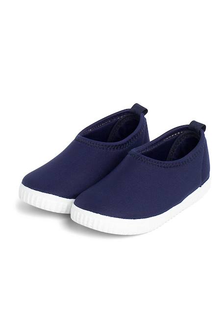 Tennis pour enfants style néoprène Bleu marine+Brun+Fucsia 4 - vertbaudet enfant 