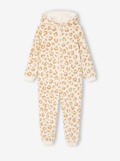 -Surpyjama fille sherpa léopard