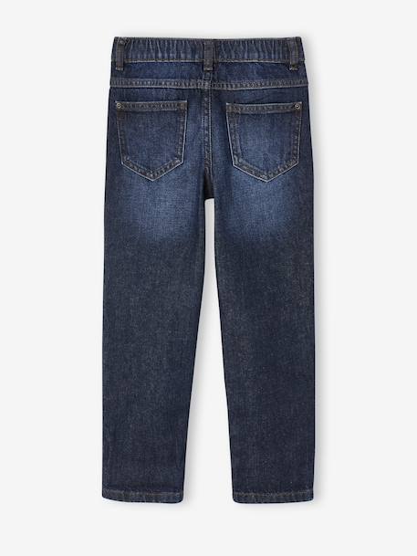 Jean garçon droit large denim brut+stone 3 - vertbaudet enfant 