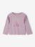 Tee-shirt fille à franges manches longues mauve 1 - vertbaudet enfant 