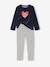 Lot 2 pyjamas fille velours coeurs écru 2 - vertbaudet enfant 