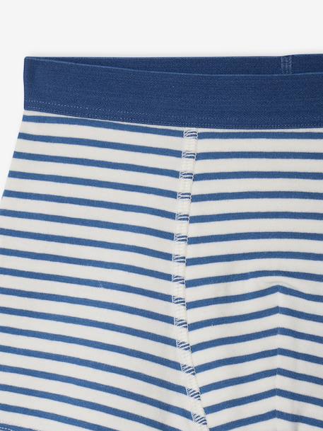 Lot 5 Boxers unis et rayés Garçon multicolore 8 - vertbaudet enfant 