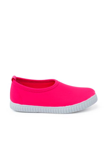Tennis pour enfants style néoprène Bleu marine+Brun+Fucsia 11 - vertbaudet enfant 