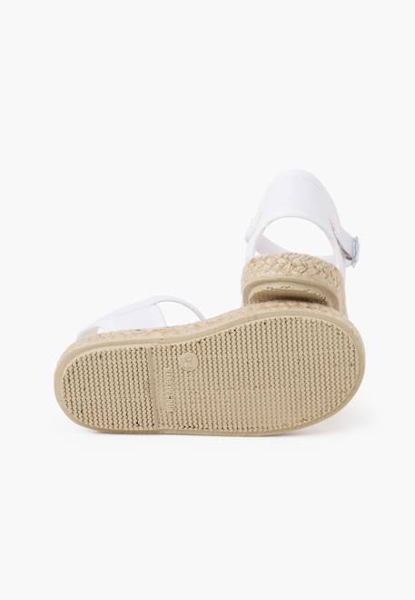 Espadrilles brodées à boucle Blanc+Bleu marine+Écru+Lilas+Rose 3 - vertbaudet enfant 