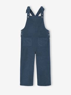 -Salopette fille large velours effet molleton