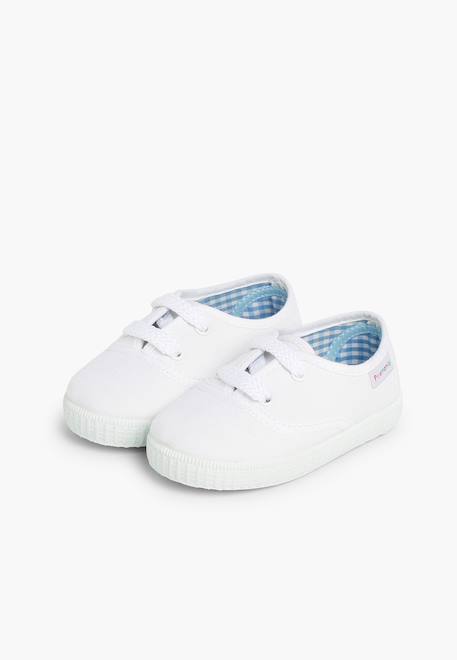 Baskets enfant avec lacets Blanc+Bleu marine+Bleu moyen+Gris+Rouge+Vert menthe 4 - vertbaudet enfant 