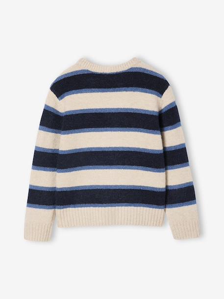 Pull Mousseux Garçon blanc chiné 4 - vertbaudet enfant 