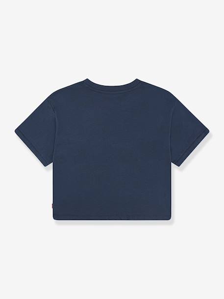 Tee-shirt fille Boxy meet and greek LEVI'S manches courtes marine 2 - vertbaudet enfant 