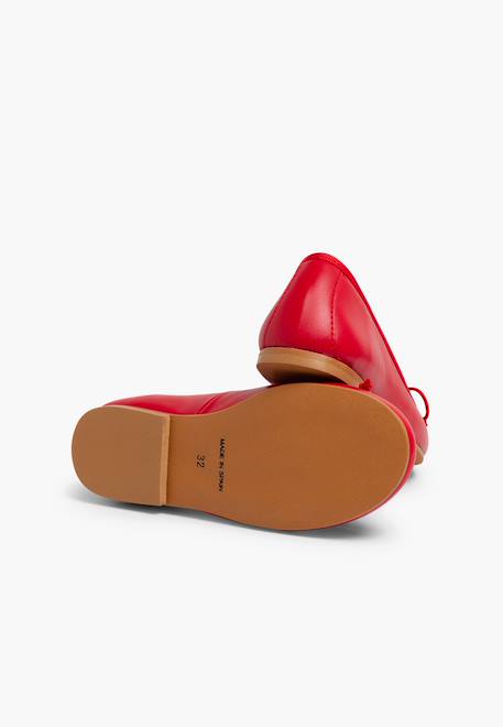 Ballerines de couleurs pour fille  en cuir Argent+Bleu marine+Rouge 14 - vertbaudet enfant 