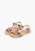 Sandales cuir lisse métallisées Argent+Bronze+Plomb 16 - vertbaudet enfant 