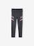 Legging technique sport fille bandes côté anthracite 1 - vertbaudet enfant 