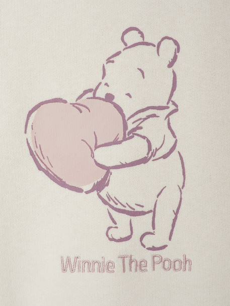 Ensemble Disney Winnie l'ourson bébé sweat molleton + legging velours vanille/rose 5 - vertbaudet enfant 