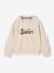 Sweat fille motif Brooklyn zébré écru 3 - vertbaudet enfant 