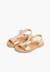 Sandales cuir lisse métallisées Argent+Bronze+Plomb 10 - vertbaudet enfant 
