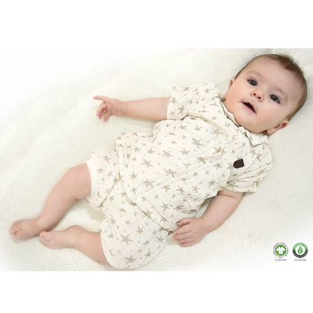 Ensemble t-shirt et short bébé en coton biologique sacha Multicolore 3 - vertbaudet enfant 