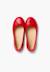 Ballerines de couleurs pour fille  en cuir Argent+Bleu marine+Rouge 16 - vertbaudet enfant 