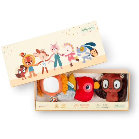 Set de découvertes sensorielles Orange, rouge, marron 2 - vertbaudet enfant 