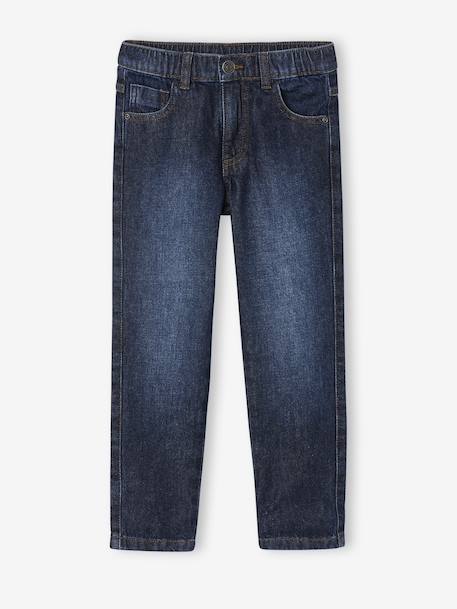 Jean garçon droit large denim brut+stone 1 - vertbaudet enfant 