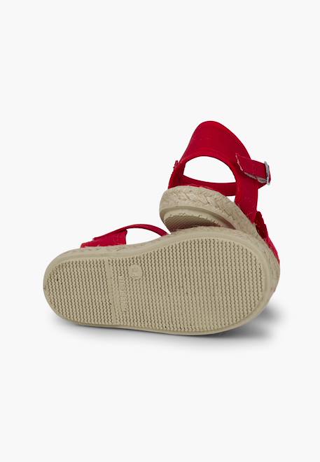 Espadrilles brodées à boucle Blanc+Bleu marine+Écru+Rose+Rouge 27 - vertbaudet enfant 