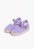 Espadrilles brodées à boucle Blanc+Bleu marine+Écru+Lilas+Rose 22 - vertbaudet enfant 
