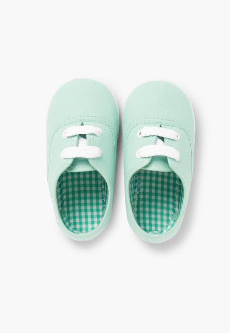 Baskets enfant avec lacets Blanc+Bleu marine+Bleu moyen+Gris+Rouge+Vert menthe 35 - vertbaudet enfant 