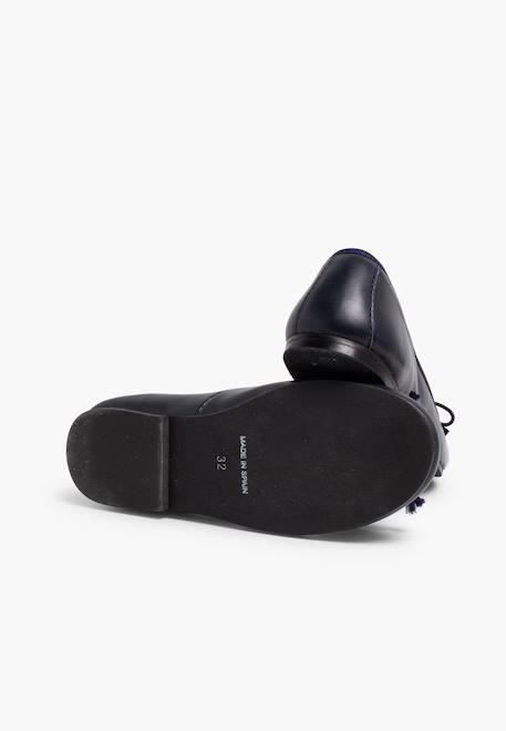 Ballerines de couleurs pour fille  en cuir Argent+Bleu marine+Rouge 9 - vertbaudet enfant 