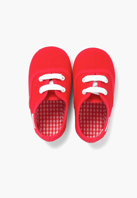 Baskets enfant avec lacets Blanc+Bleu marine+Bleu moyen+Gris+Rouge+Vert menthe 29 - vertbaudet enfant 