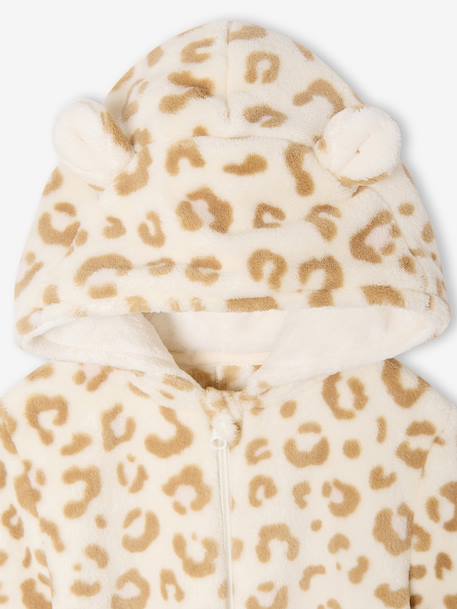 Surpyjama fille sherpa léopard beige 3 - vertbaudet enfant 