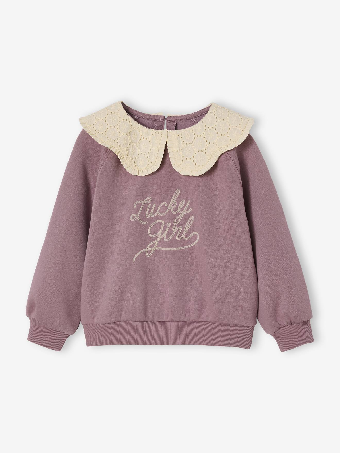 Sweat-shirt à Manches Longues Pour Fille - Col Rond, Lettres Imprimées, Tissu Doux Et Élastique | Pour Automne Et Hiver, École, Loisirs, Style Décontracté