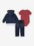 Ensemble 3 pièces LEVI'S body + sweat + jean droit marine 2 - vertbaudet enfant 