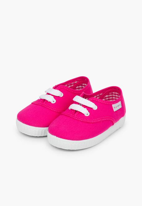 Baskets enfant avec lacets Fucsia+Rose 4 - vertbaudet enfant 
