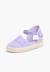 Espadrilles brodées à boucle Blanc+Bleu marine+Écru+Lilas+Rose 20 - vertbaudet enfant 