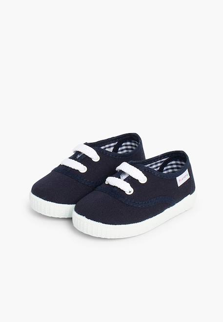 Baskets enfant avec lacets Blanc+Bleu marine+Bleu moyen+Gris+Rouge+Vert menthe 10 - vertbaudet enfant 