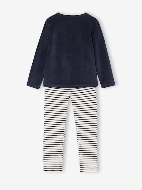 Lot 2 pyjamas fille velours coeurs écru 6 - vertbaudet enfant 
