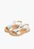 Sandales cuir lisse métallisées Argent+Bronze+Plomb 4 - vertbaudet enfant 