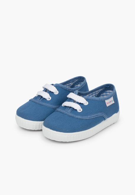 Baskets enfant avec lacets Blanc+Bleu marine+Bleu moyen+Gris+Rouge+Vert menthe 16 - vertbaudet enfant 