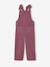 Salopette fille large velours effet molleton mauve+vert sapin 3 - vertbaudet enfant 