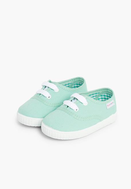 Baskets enfant avec lacets Blanc+Bleu marine+Bleu moyen+Gris+Rouge+Vert menthe 34 - vertbaudet enfant 