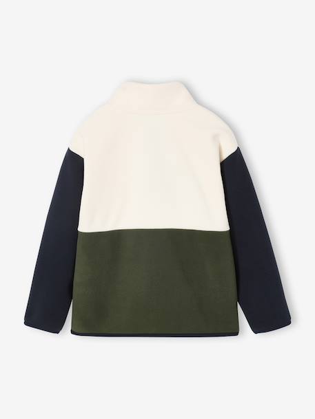 Sweat polaire garçon manches longues vert 5 - vertbaudet enfant 
