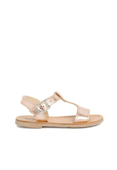 Sandales cuir lisse métallisées Argent+Bronze+Plomb 7 - vertbaudet enfant 