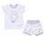 Ensemble t-shirt et short bébé en coton bio milk Écru 1 - vertbaudet enfant 