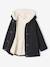 Manteau fille à capuche drap de laine anthracite+beige chiné 6 - vertbaudet enfant 