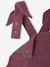 Salopette fille large velours effet molleton mauve+vert sapin 5 - vertbaudet enfant 