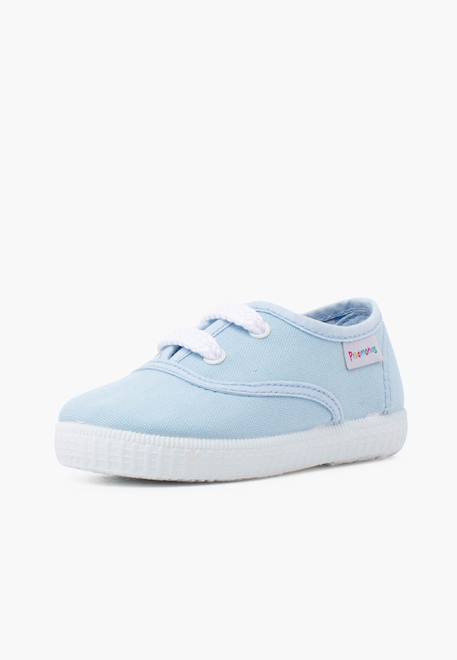 Baskets enfant avec lacets Blanc+Bleu marine+Ciel clair 14 - vertbaudet enfant 